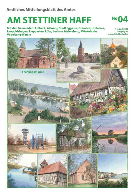 zeigt Titelbild des Amtlichen Mitteilungsblattes Ausgabe 04/2026