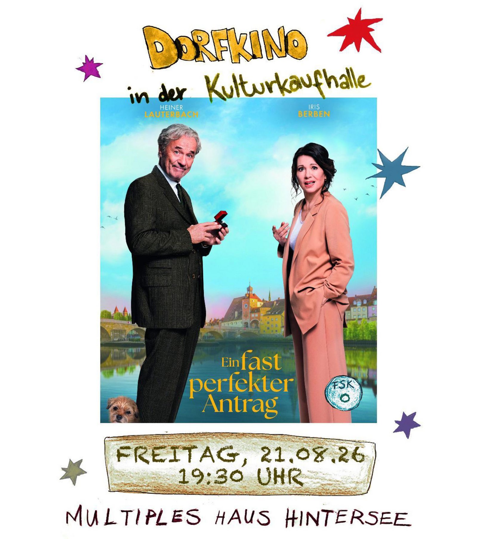 zeigt Veranstaltungsplakat mit Detailinformationen