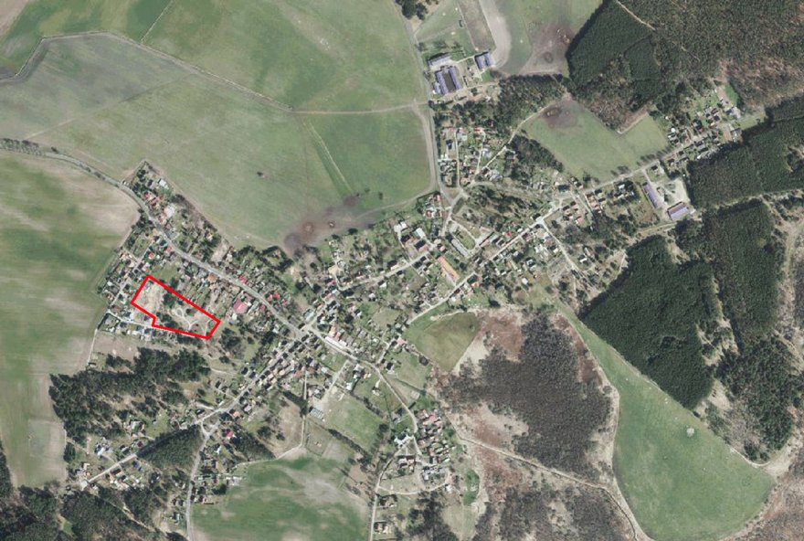 zeigt Luftbild Lage in der Gemeinde Ahlbeck