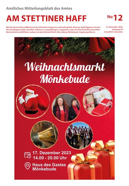 Amtliches Mitteilungsblatt Ausgabe 11/2023