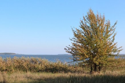 zeigt Blick über den Warper See