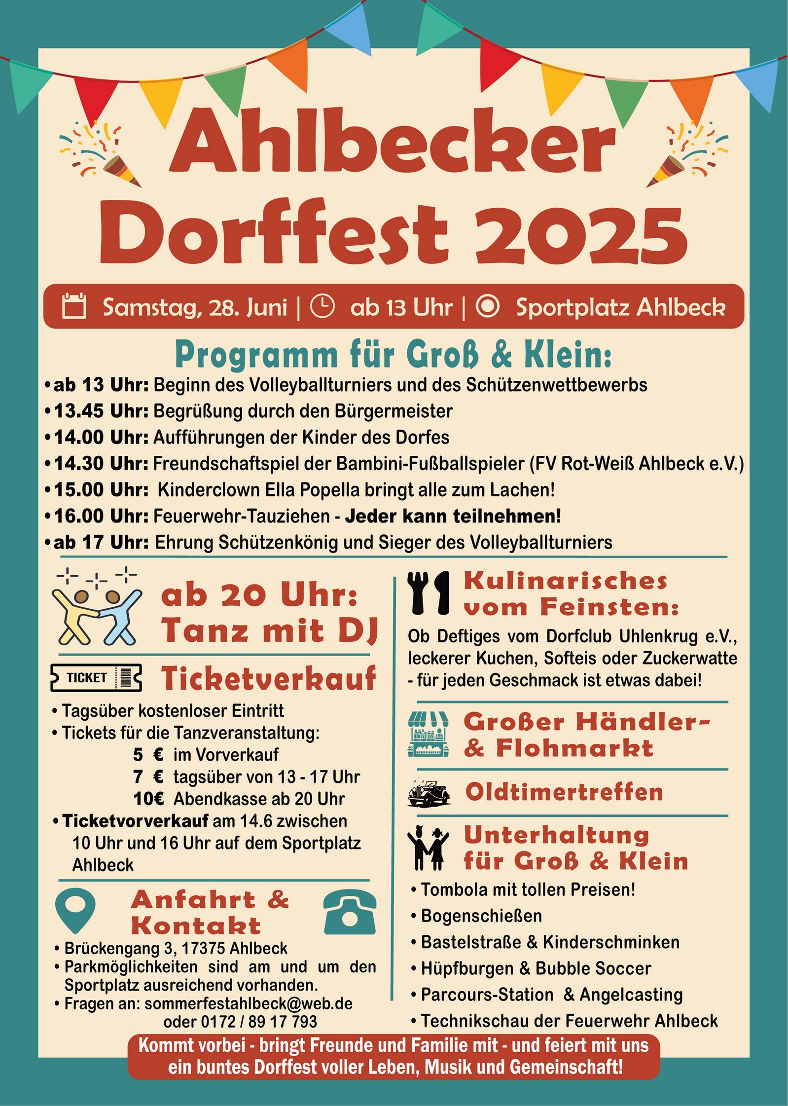 zeigt Veranstaltungsplakat