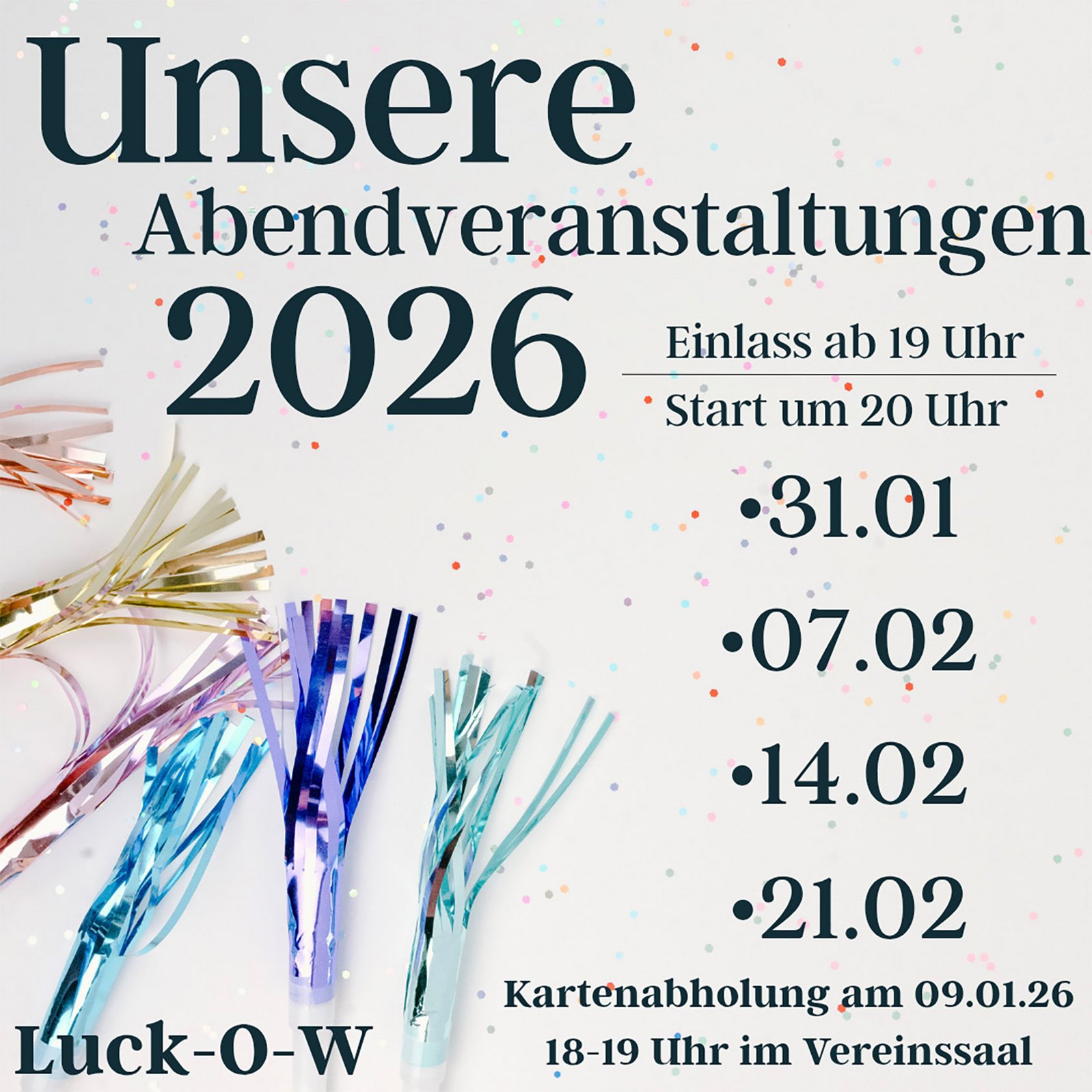 zeigt Veranstaltungsplakat