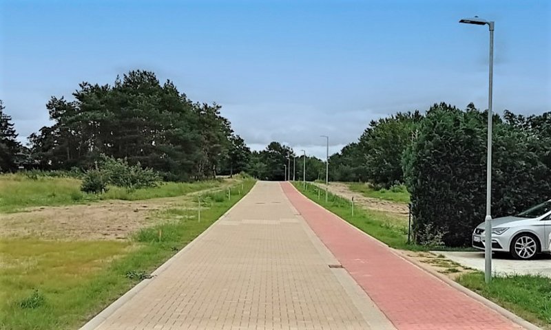 zeigt neue Straße