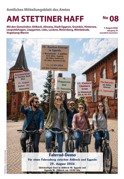 zeigt Titelbild des Amtlichen Mitteilungsblattes Ausgabe 08/2026