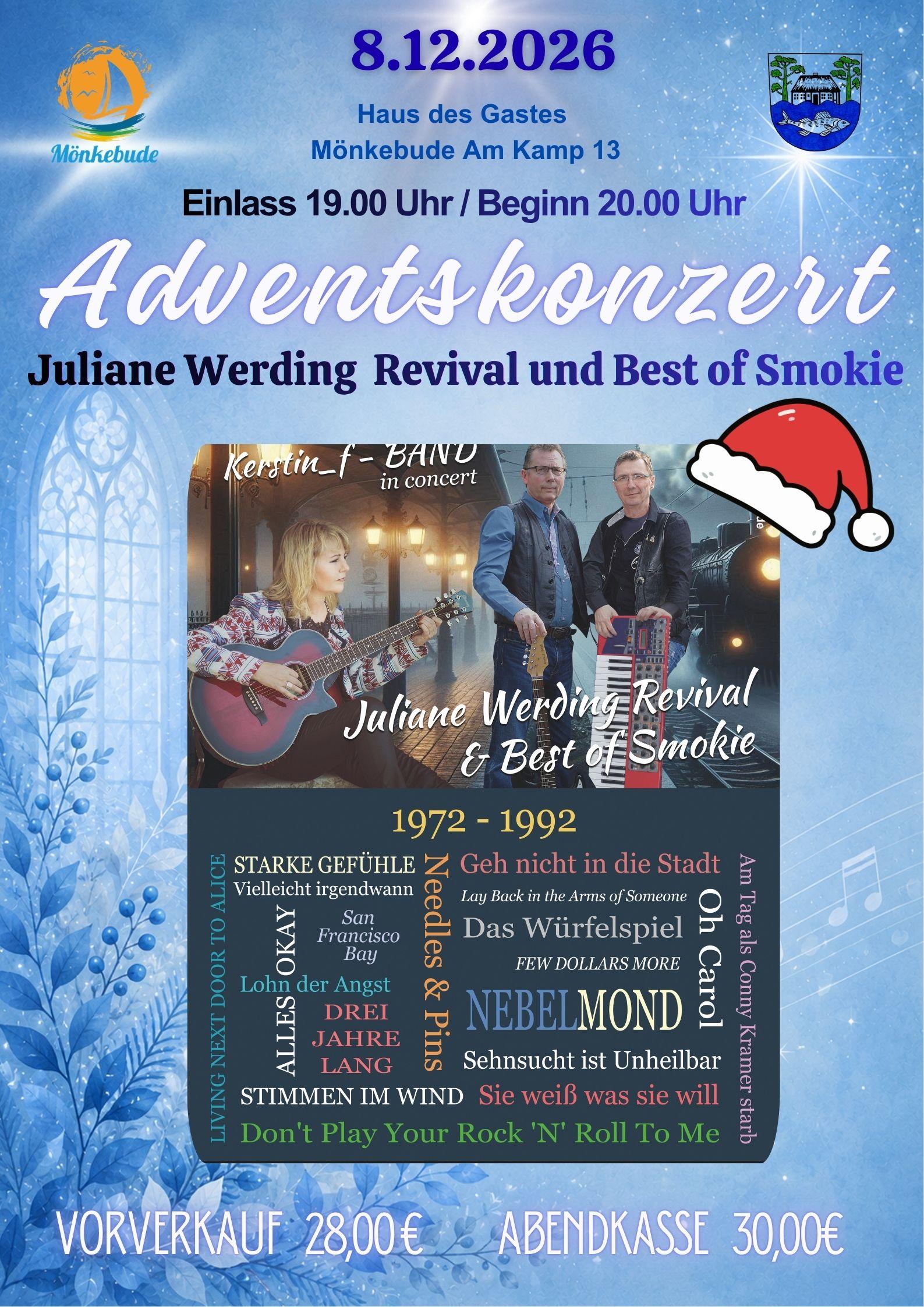 Plakat zeigt Adventskonzert-Veranstaltung