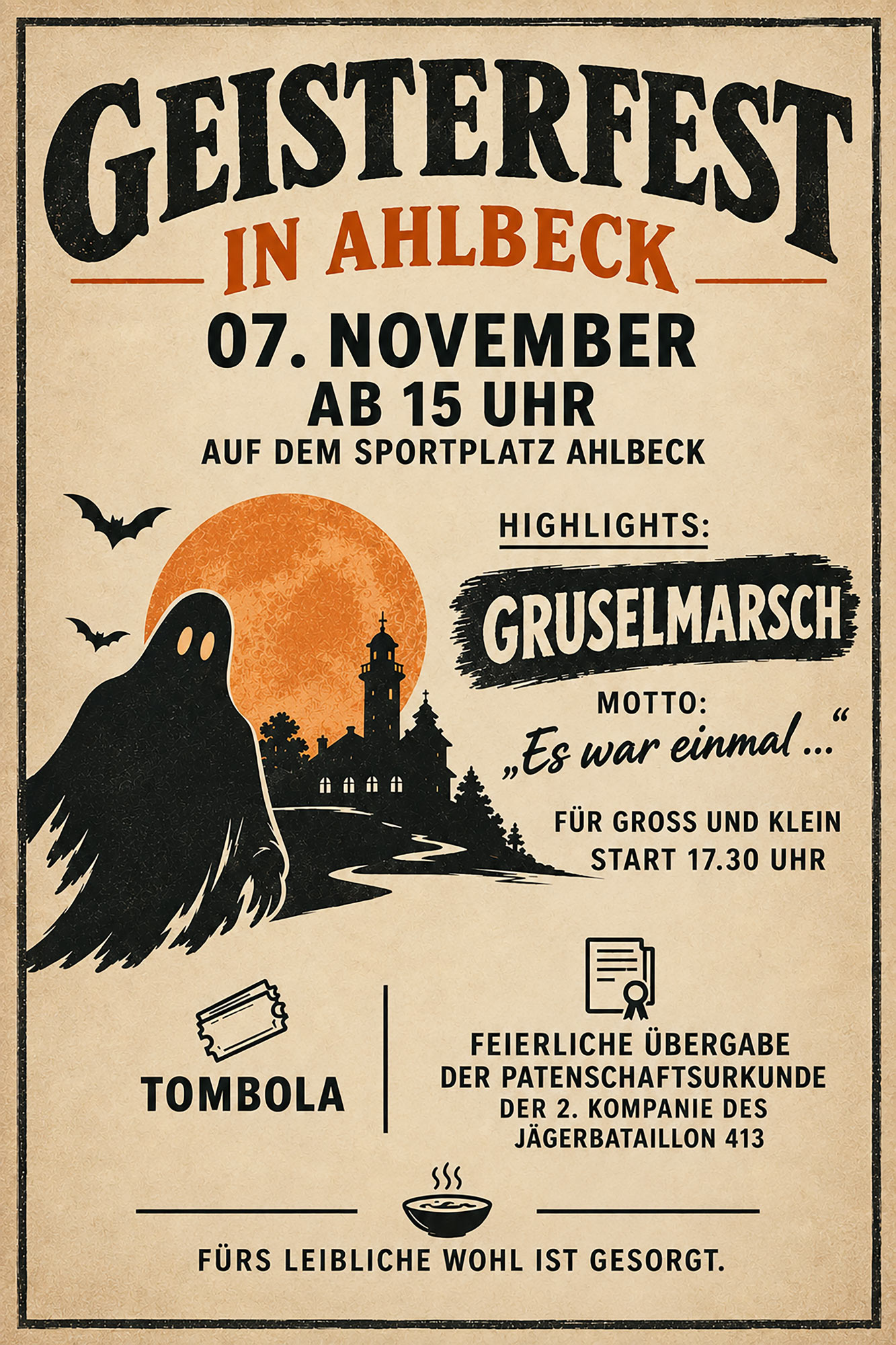 zeigt Veranstaltungsplakat