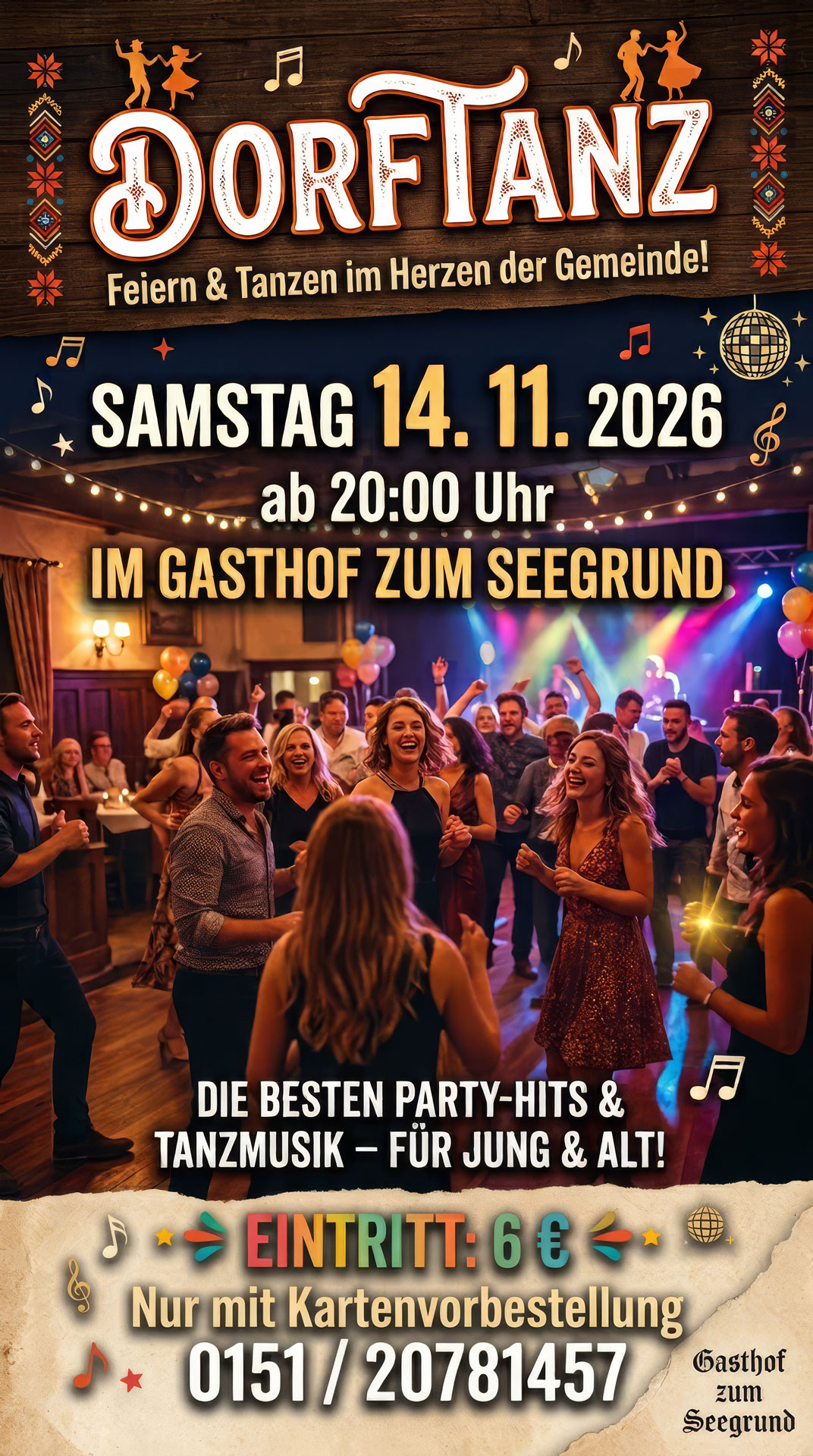Zeigt Veranstaltungsplakat
