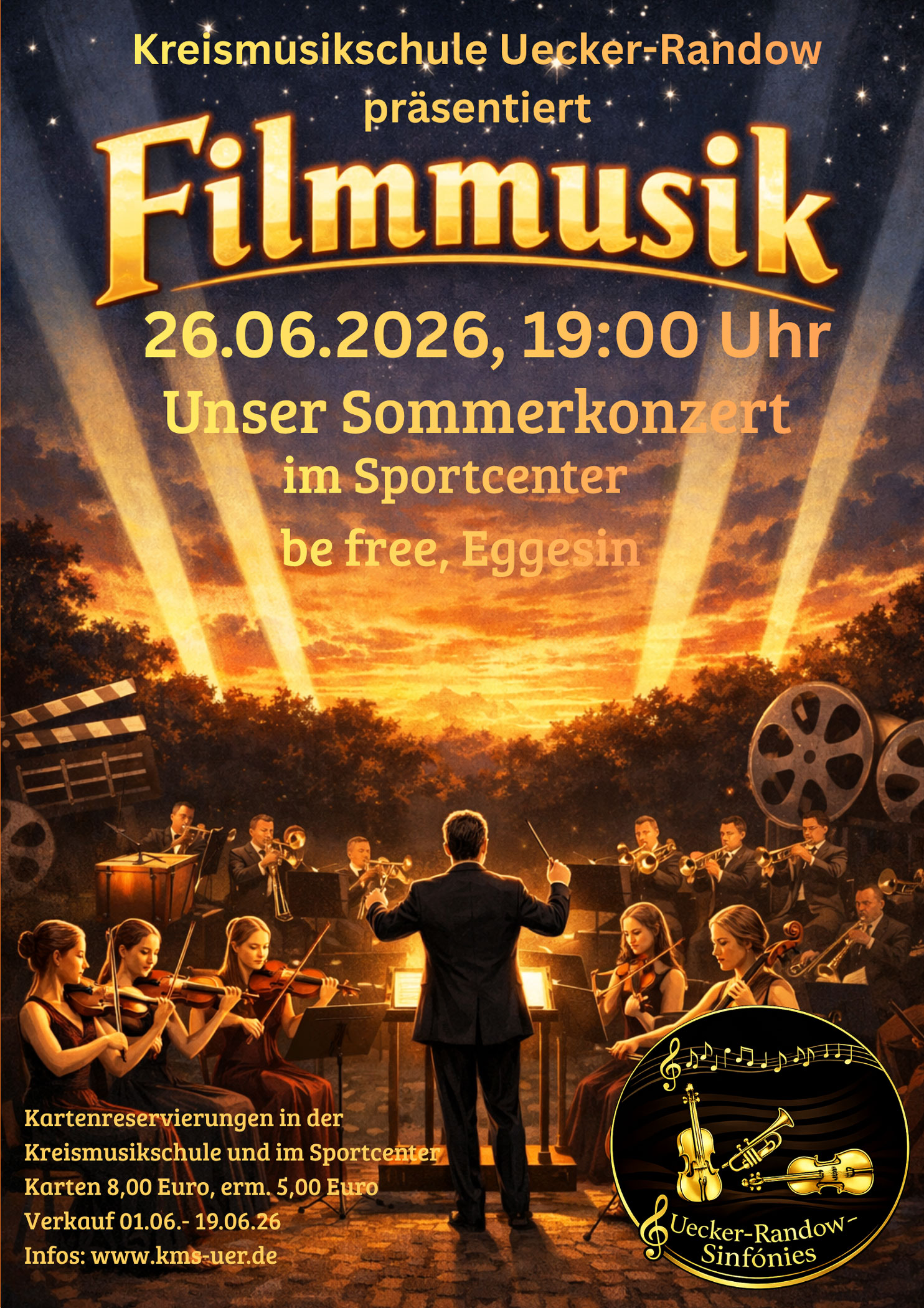 zeigt Veranstaltungsplakat mit Detailinformationen
