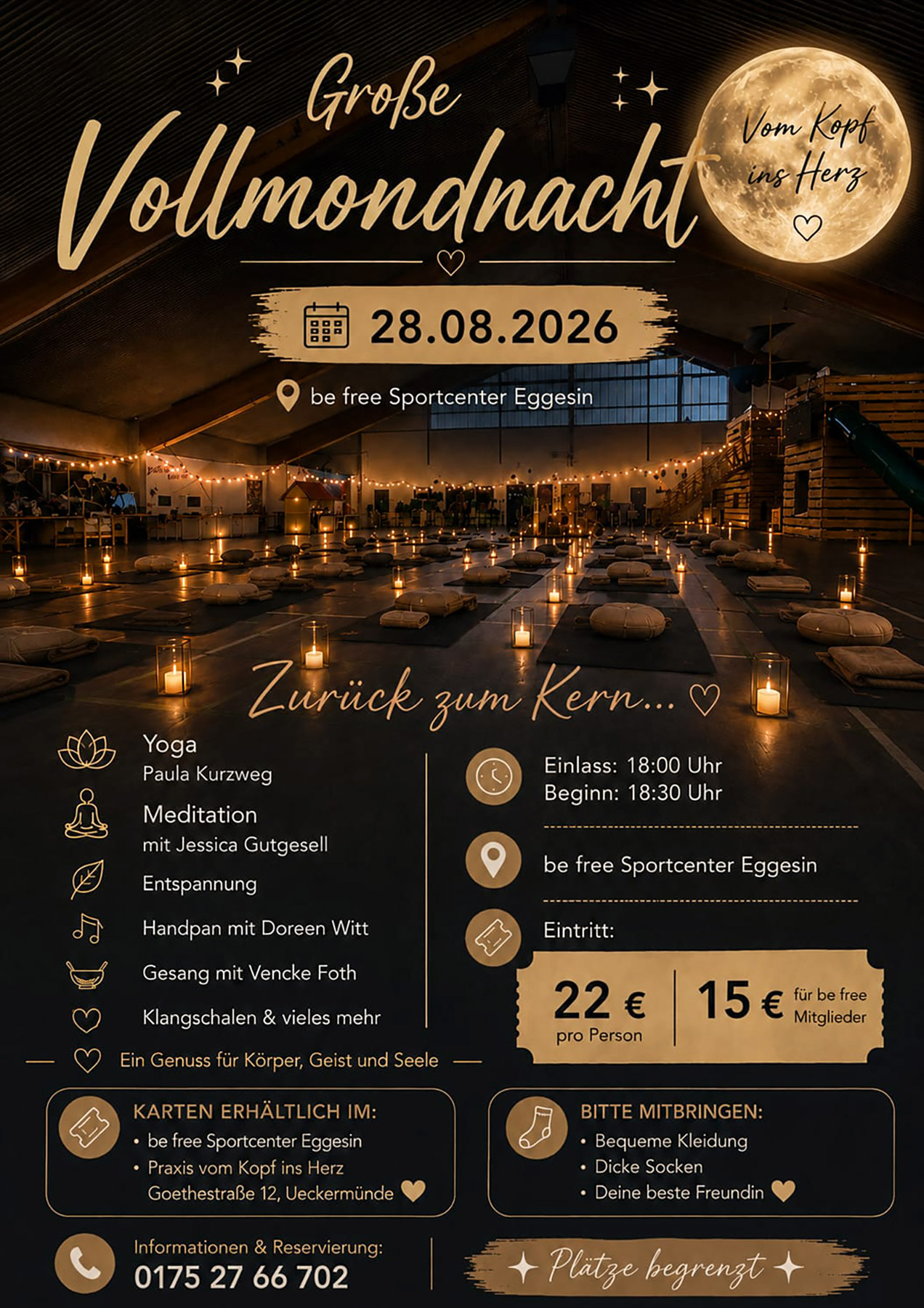 zeigt Veranstaltungsplakat mit Detailinformationen