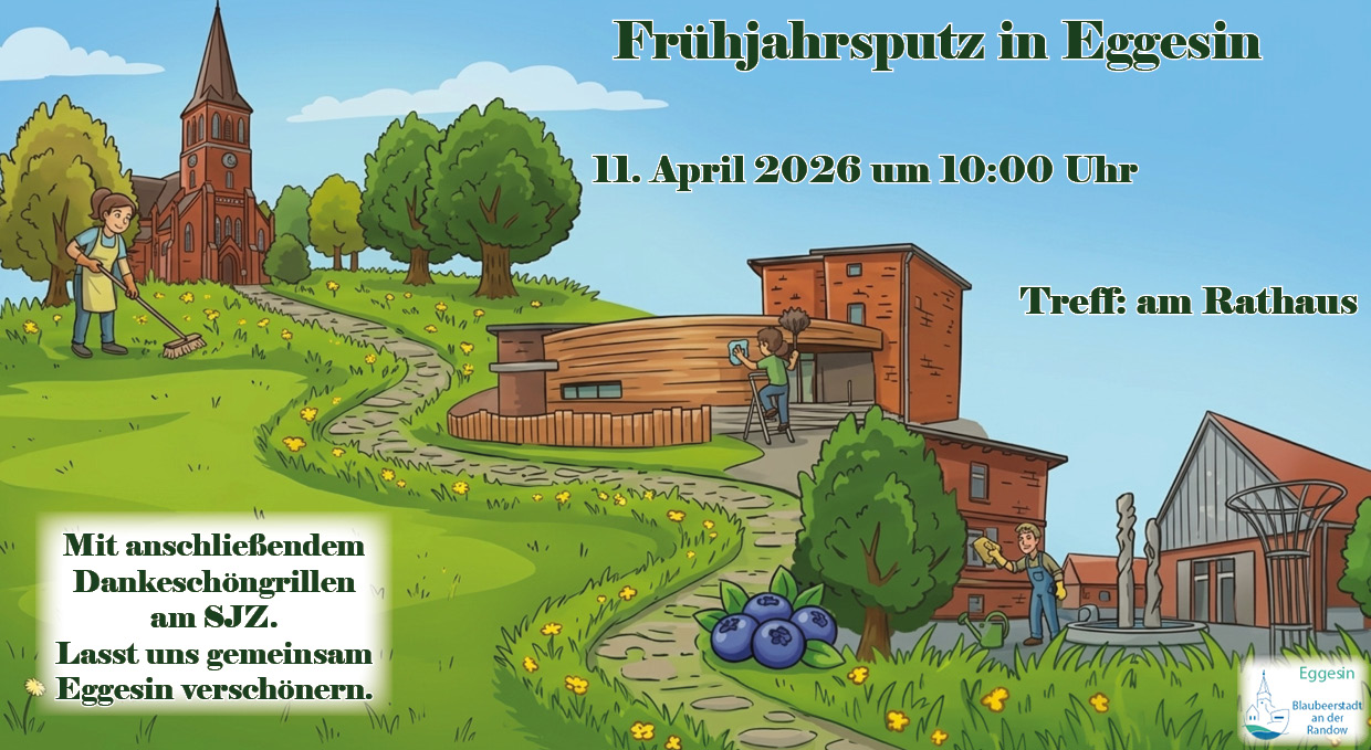 Das Bild zeigt den Flyer zum Frühjahrsputz