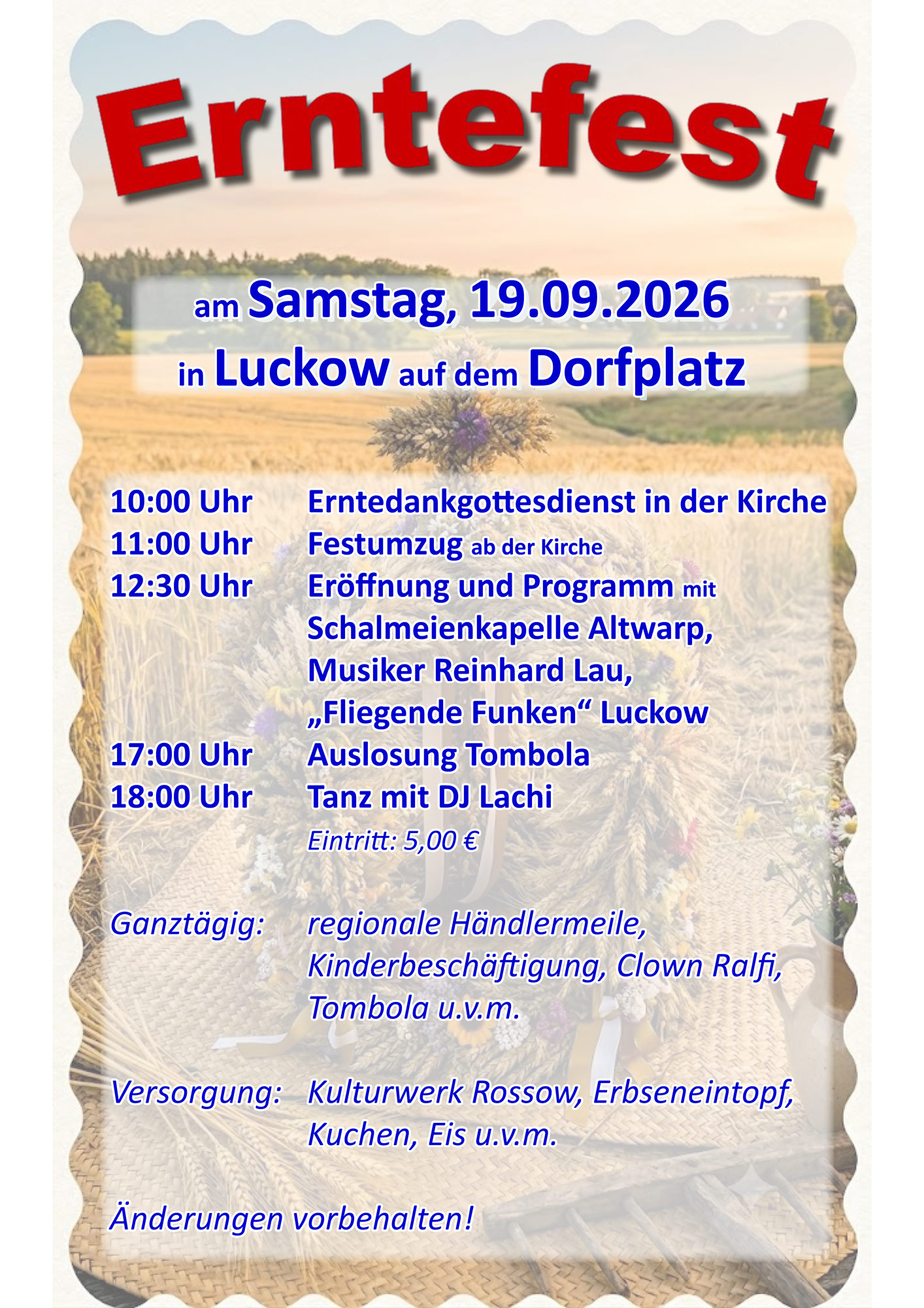 zeigt Veranstaltungsplakat mit Detailinformationen