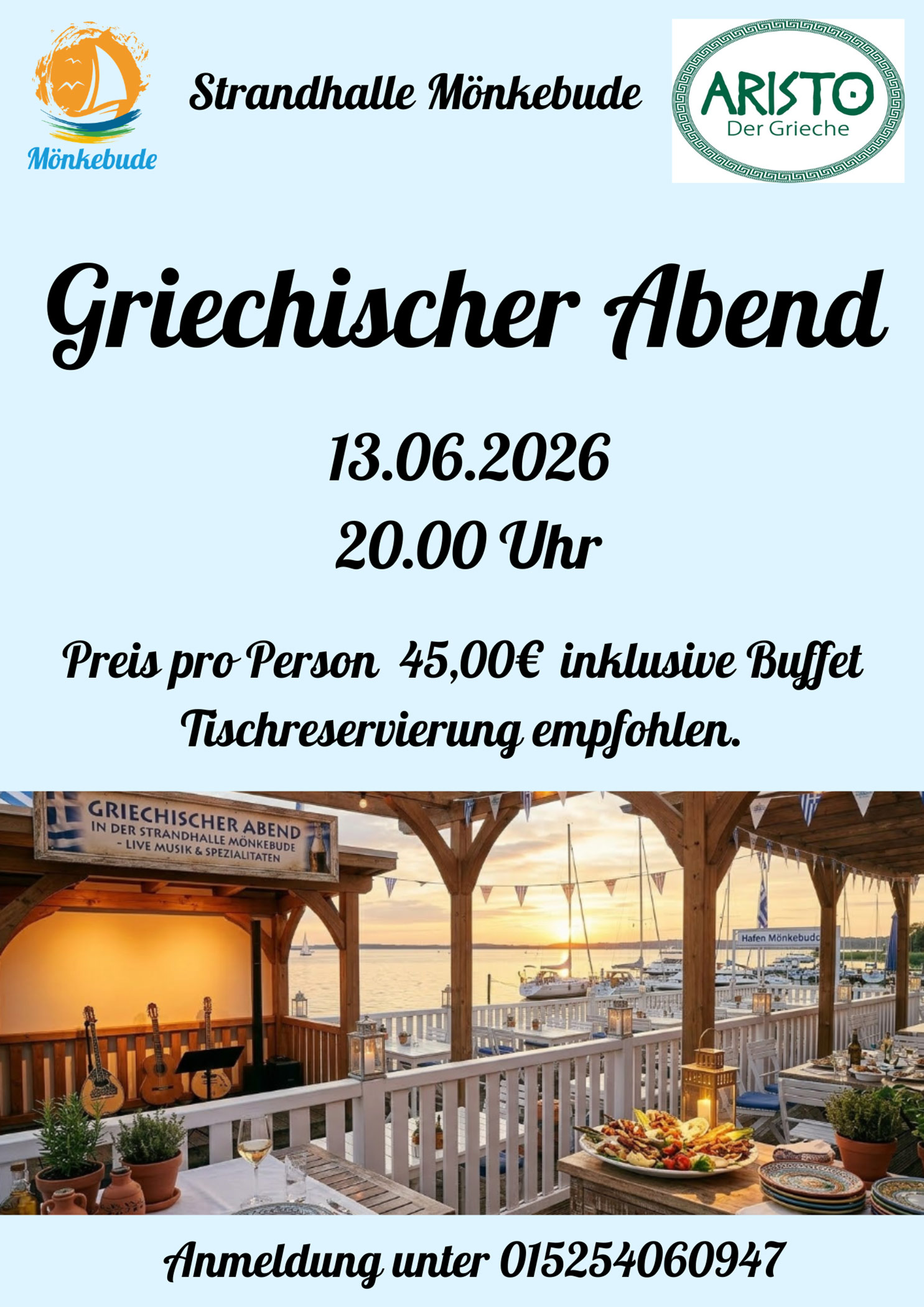 zeigt Veranstaltungsplakat mit Detailinformationen