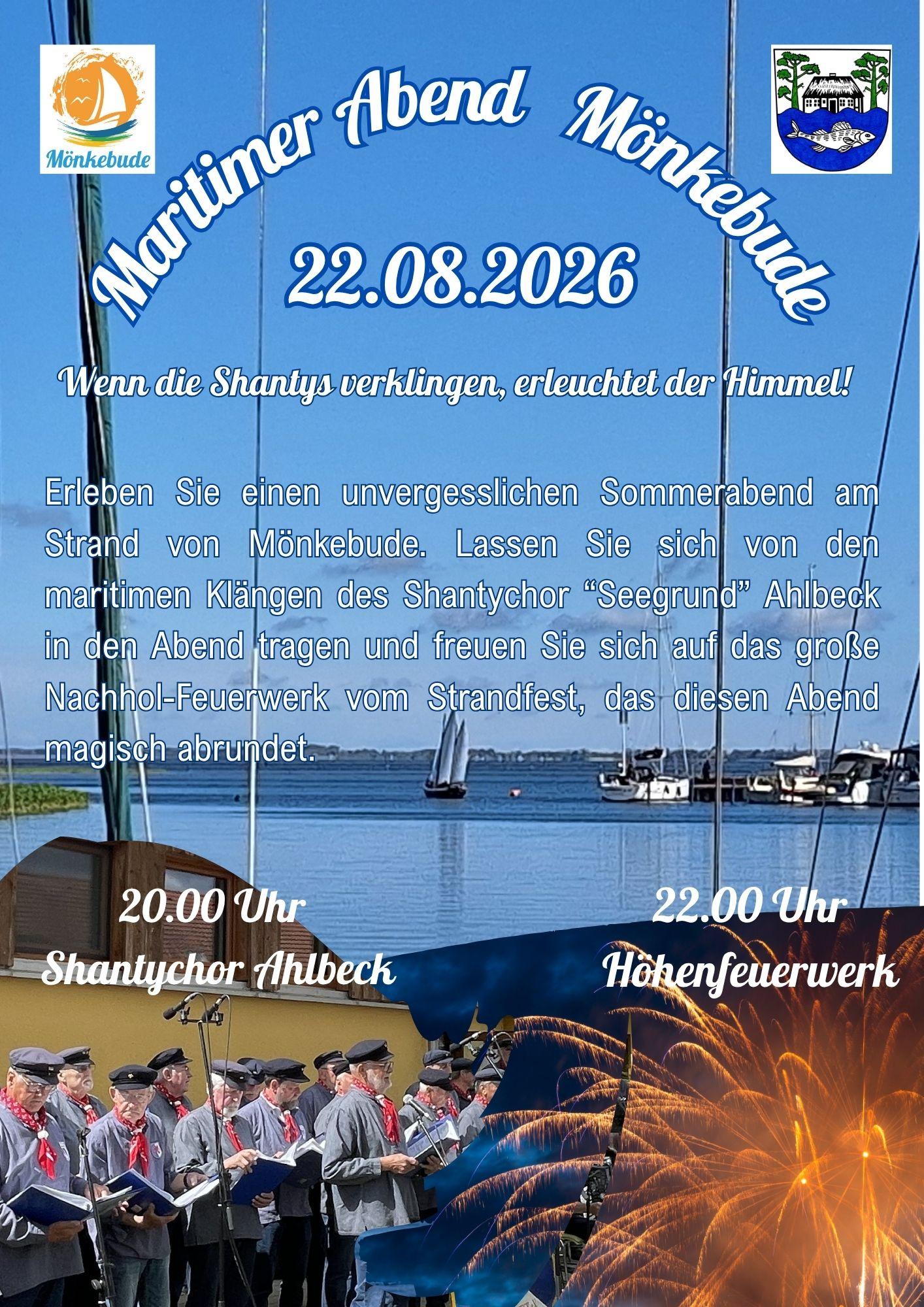 zeigt Veranstaltungsplakat mit Detailinformationen