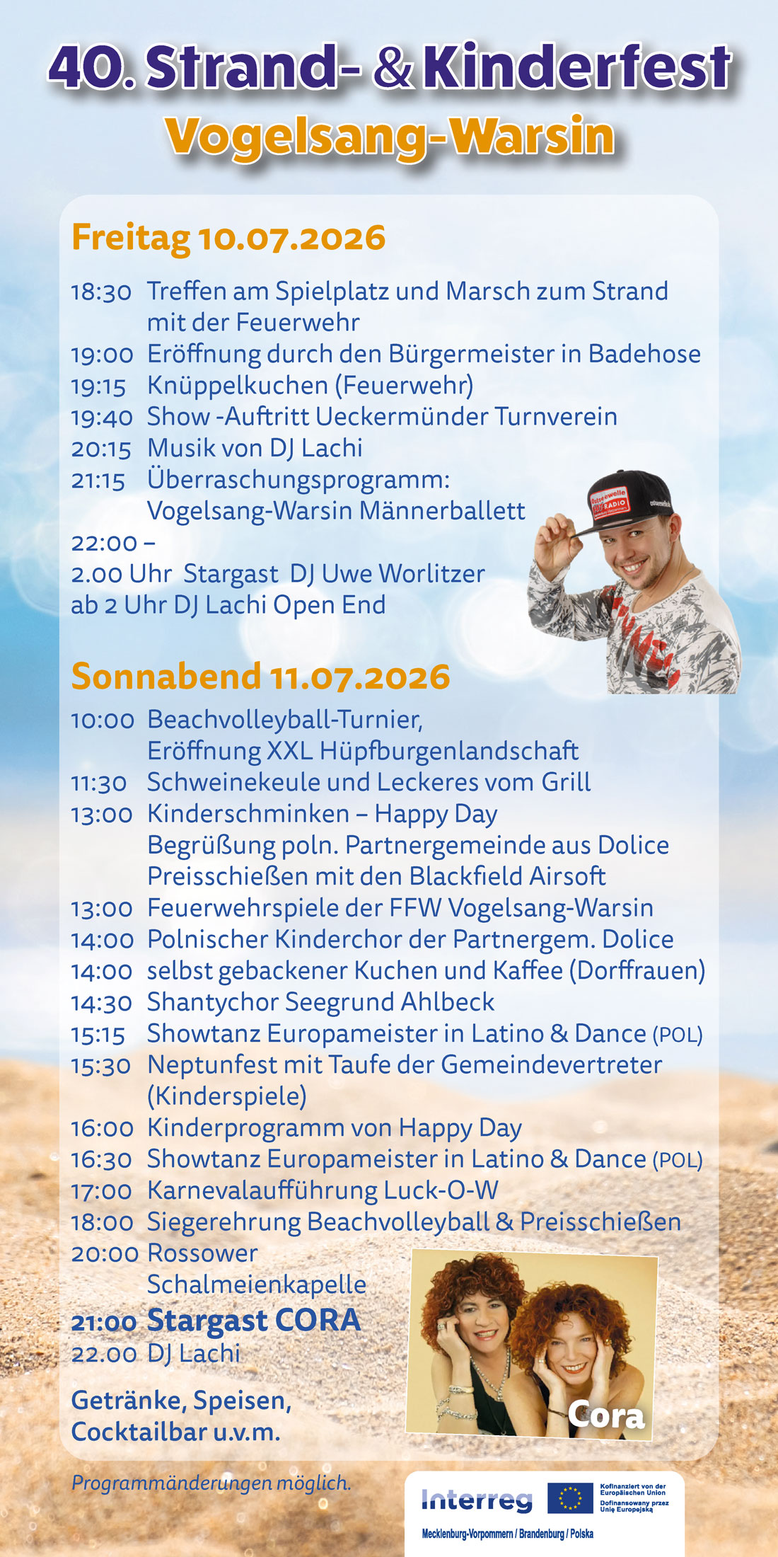 zeigt Plakat mit Veranstaltungsprogramm